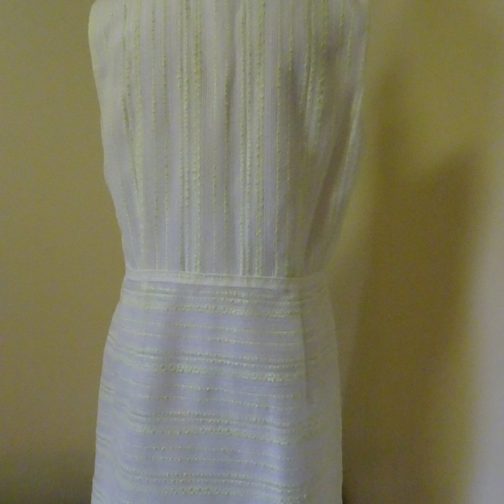 Ladies Size 14 Yellow/White Spring/Summer Dress - Picture 5 of 8
